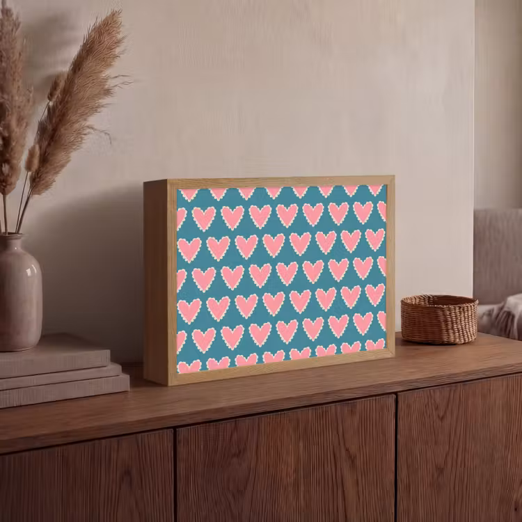 Lightbox - Wandlamp - Retro - Hartjes - Patroon — 4