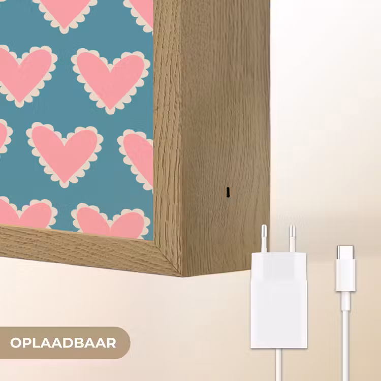 Lightbox - Wandlamp - Retro - Hartjes - Patroon — 7