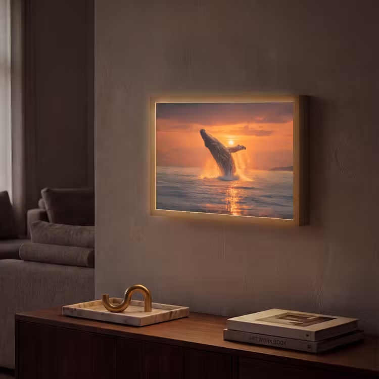 Lightbox - Wandlamp - Walvis - Zon - Zee — 2