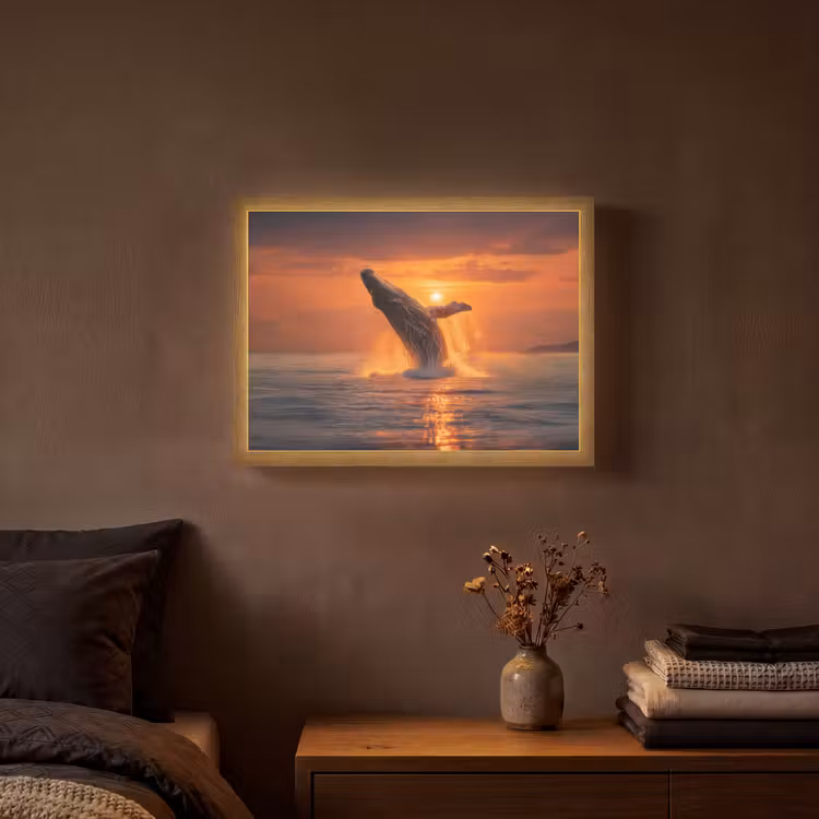 Lightbox - Wandlamp - Walvis - Zon - Zee — 3