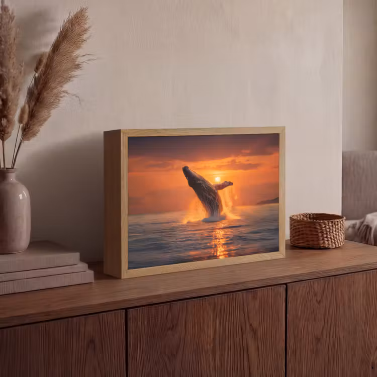 Lightbox - Wandlamp - Walvis - Zon - Zee — 4