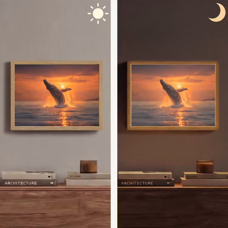 Lightbox - Wandlamp - Walvis - Zon - Zee — 6