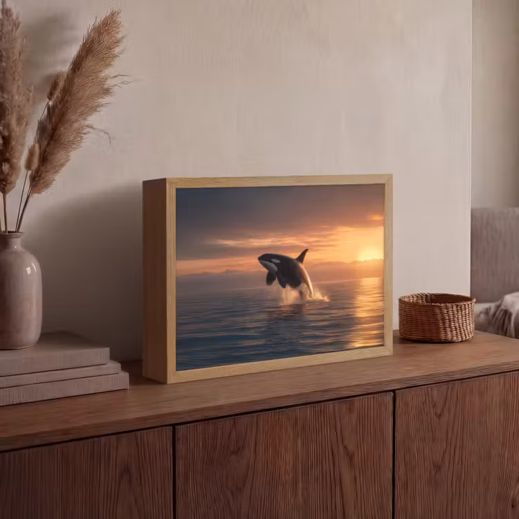 Lightbox - Wandlamp - Orka - Zee - Zonsondergang — 4