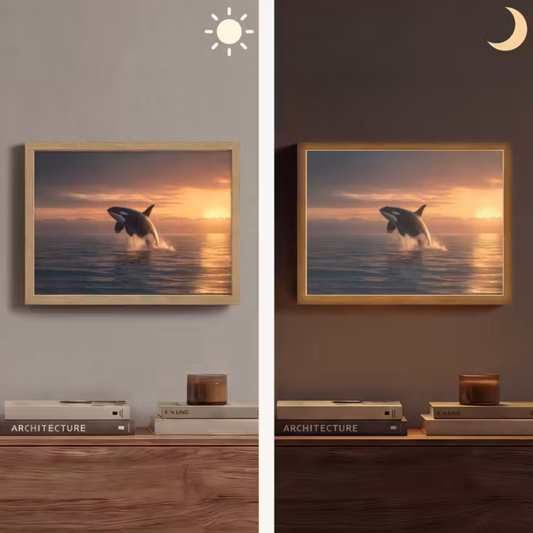 Lightbox - Wandlamp - Orka - Zee - Zonsondergang — 6