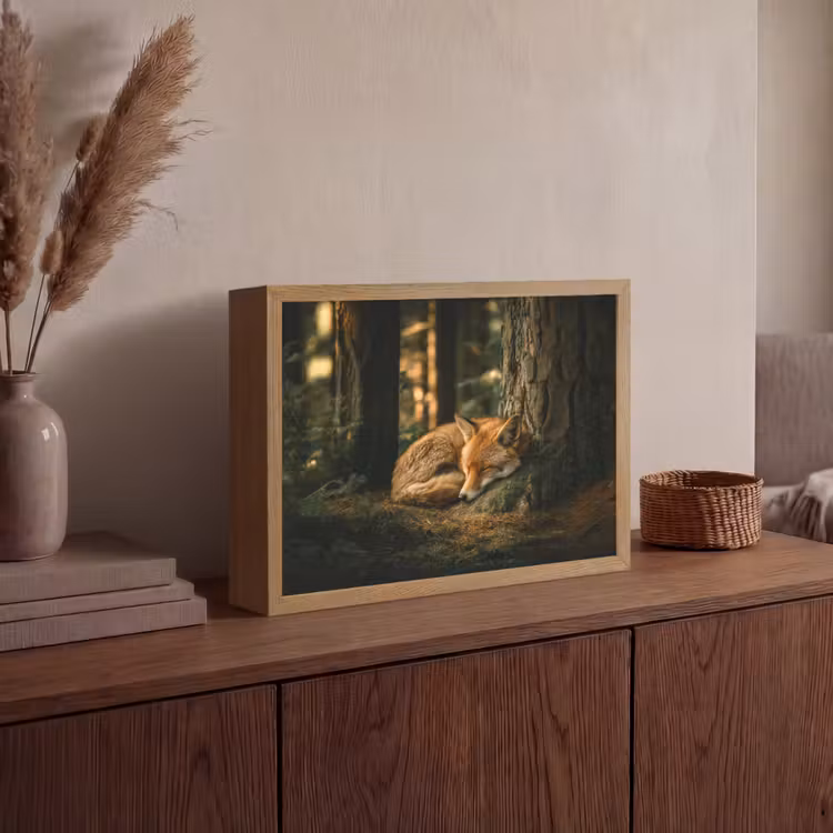 Lightbox - Wandlamp - Vos - Bos - Slapen — 4