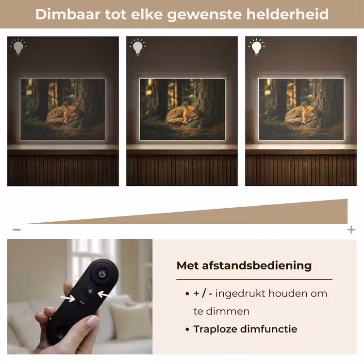 Lightbox - Wandlamp - Vos - Bos - Slapen — 9
