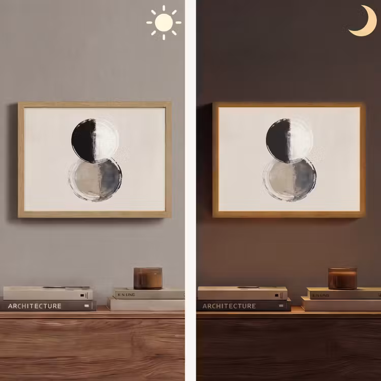 Lightbox - Wandlamp - Cirkels - Strepen - Minimalistisch - Zwart — 6