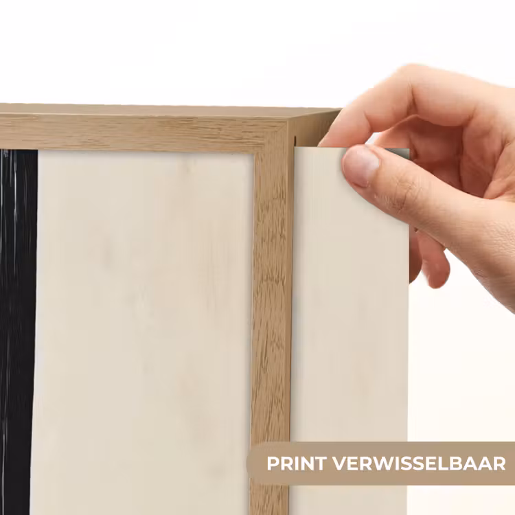 Lightbox - Wandlamp - Penseelstreken - Verticaal - Zwart — 5