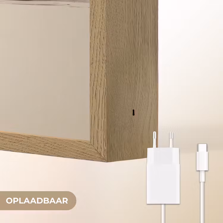 Lightbox - Wandlamp - Golven - Penseelstreken - Beige - Minimalistisch — 7