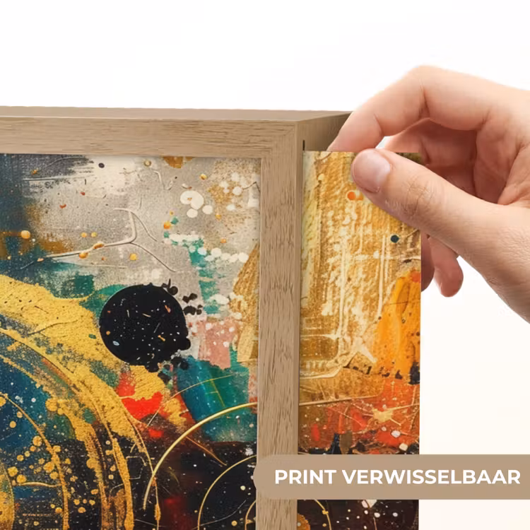 Lightbox - Wandlamp - Kunst - Abstract - Aesthetic - Goud — 5