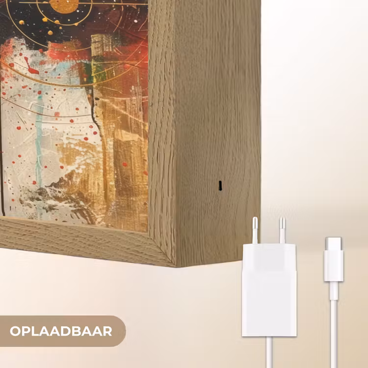 Lightbox - Wandlamp - Kunst - Abstract - Aesthetic - Goud — 7
