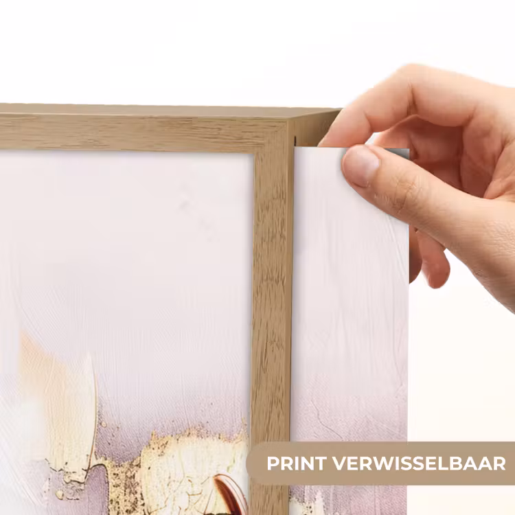 Lightbox - Wandlamp - Paars - Abstract - Verf - Goud — 5