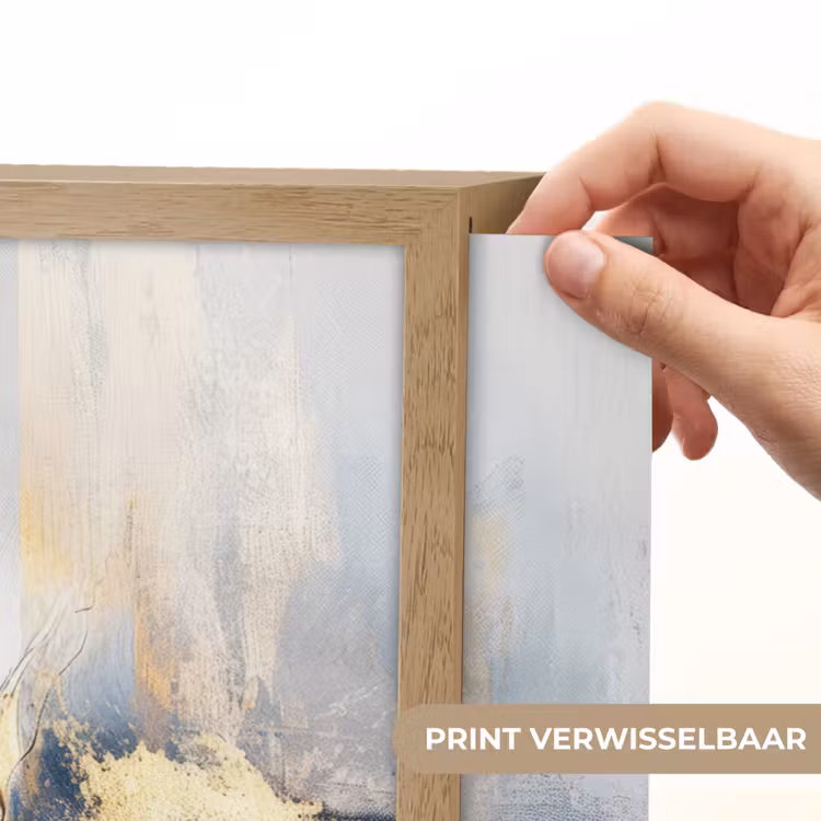 Lightbox - Wandlamp - Goud - Blauw - Verf - Kunst - Modern — 5