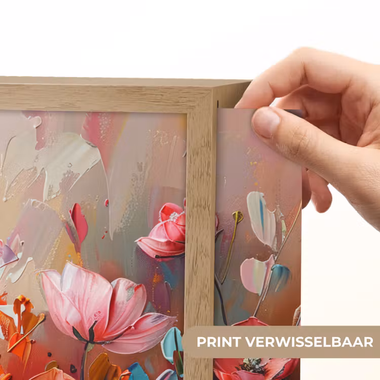 Lightbox - Wandlamp - Klaprozen - Roze - Bloemen - Botanisch - Kunst — 5