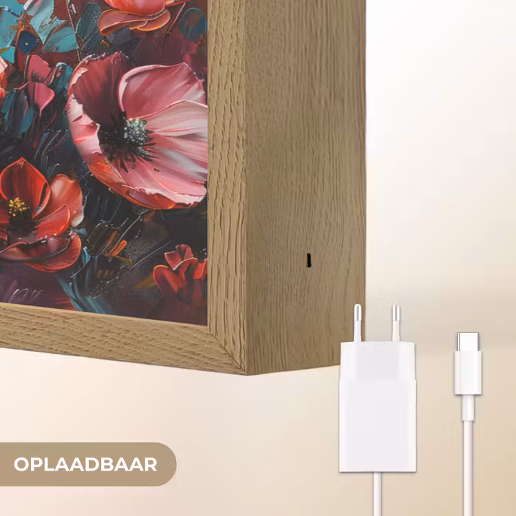 Lightbox - Wandlamp - Klaprozen - Roze - Bloemen - Botanisch - Kunst — 7