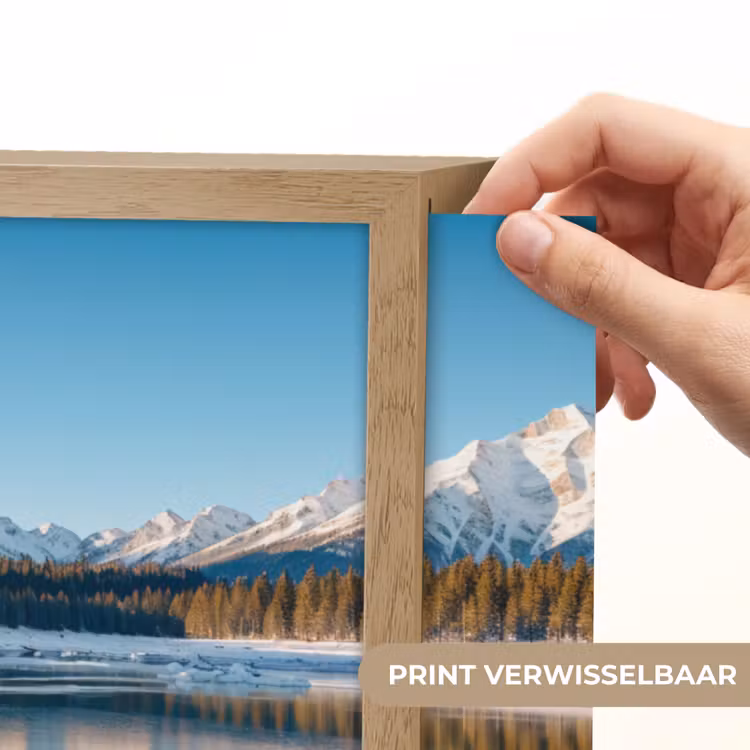 Lightbox - Wandlamp - Landschap - Winter - Meer - Bergen - Uitzicht - IJs — 5