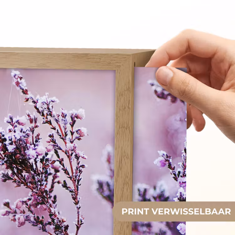 Lightbox - Wandlamp - Lavendel - Winter - Bloemen - Paars — 5