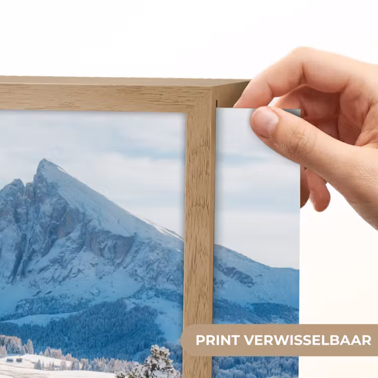 Lightbox - Wandlamp - Winter - Huisje - Bergen - Uitzicht - Sneeuw — 5