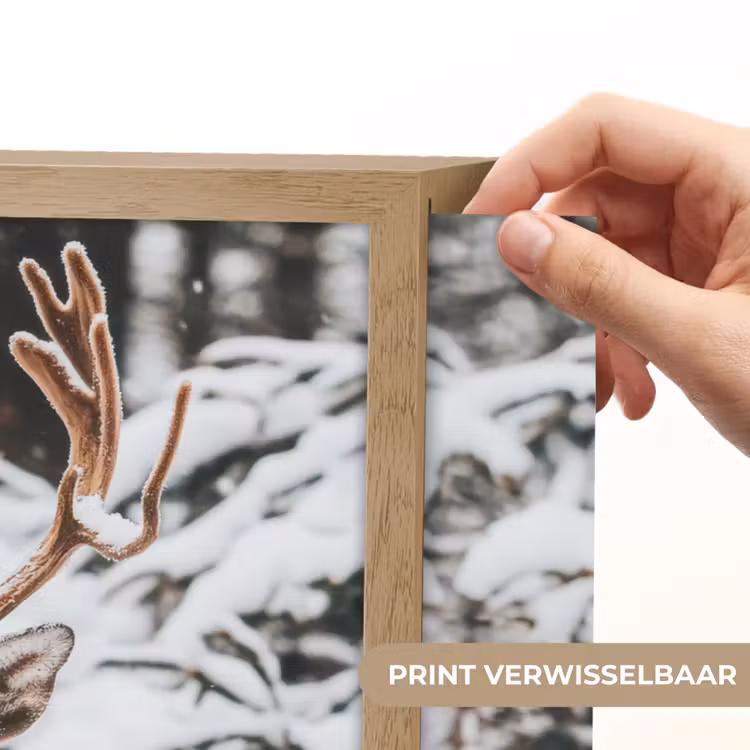 Lightbox - Wandlamp - Hert - Sneeuw - Winter - Bos - Dieren — 5