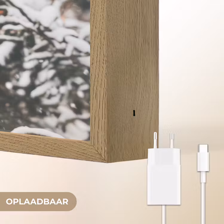 Lightbox - Wandlamp - Hert - Sneeuw - Winter - Bos - Dieren — 7