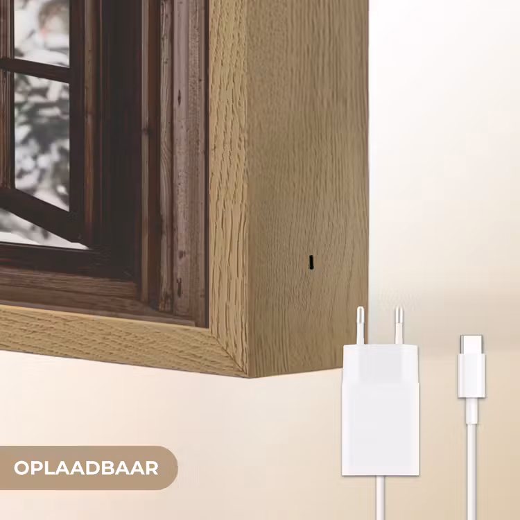Lightbox - Wandlamp - Hert - Sneeuw - Winter - Bos - Dieren - Doorkijk — 7