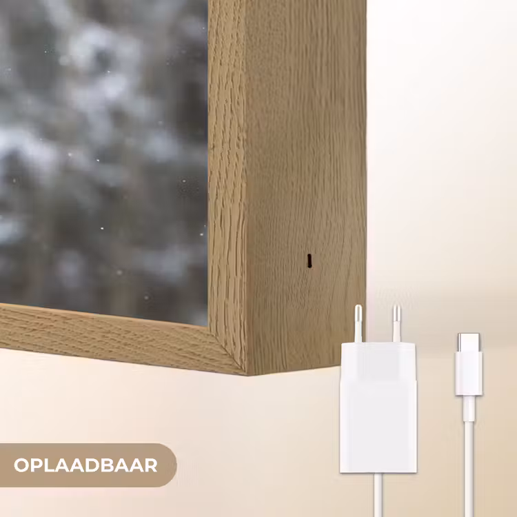 Lightbox - Wandlamp - Hert - Winter - Sneeuw - Bos - Natuur - Dier — 7