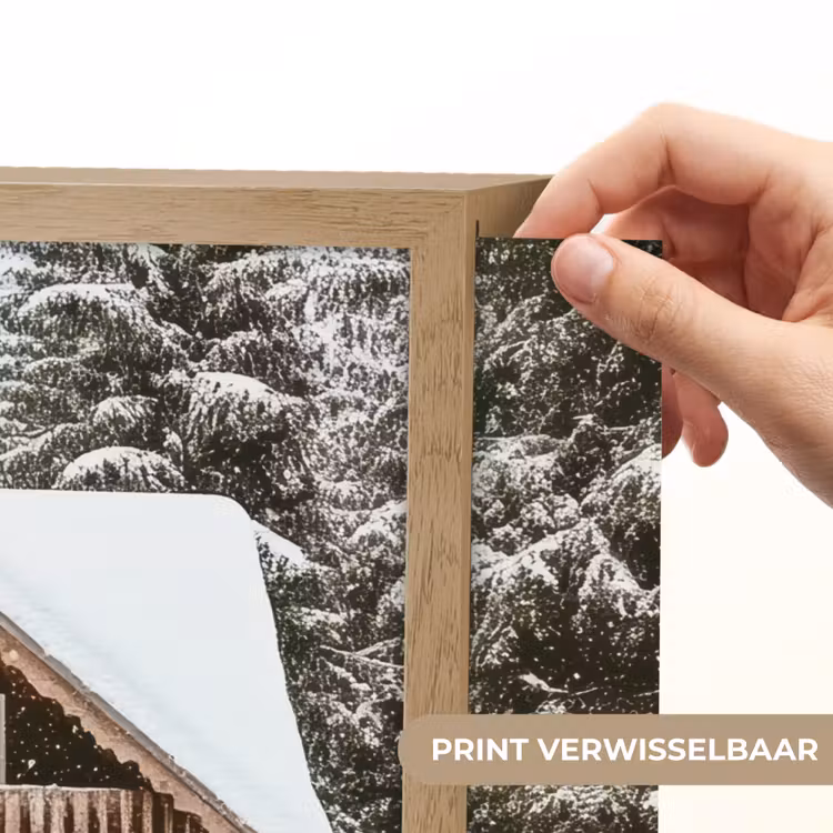 Lightbox - Wandlamp - Huis - Bos - Winter - Natuur - Sneeuw — 5