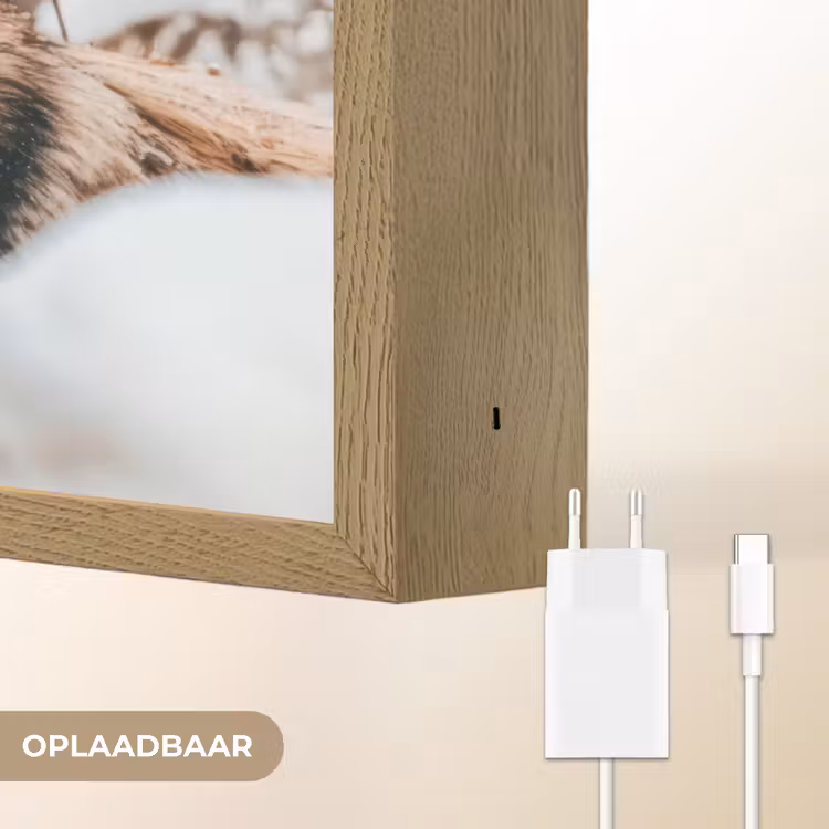 Lightbox - Wandlamp - Wolf - Sneeuw - Winter - Dieren - Natuur - Sneeuw — 7