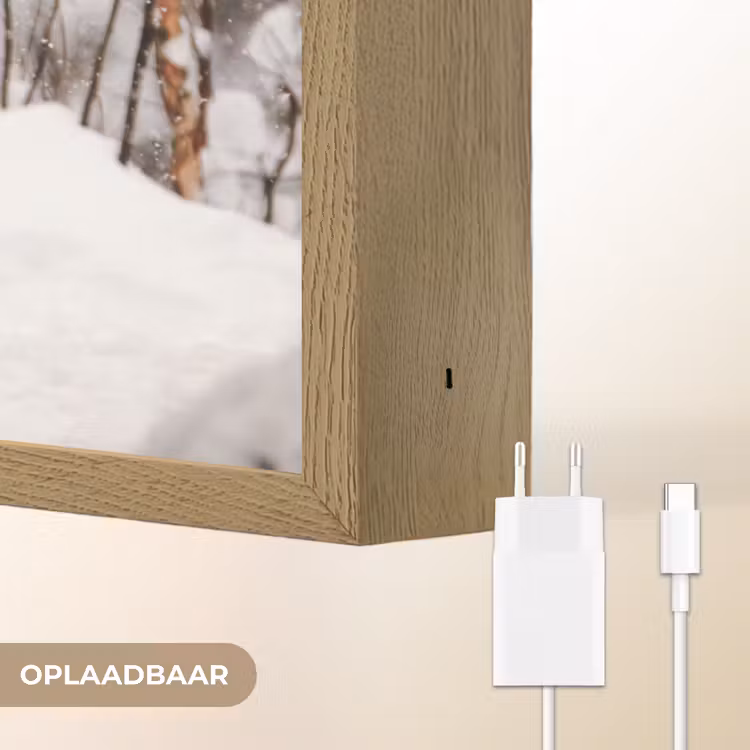 Lightbox - Wandlamp - Wolf - Winter - Sneeuw - Natuur - Dieren — 7