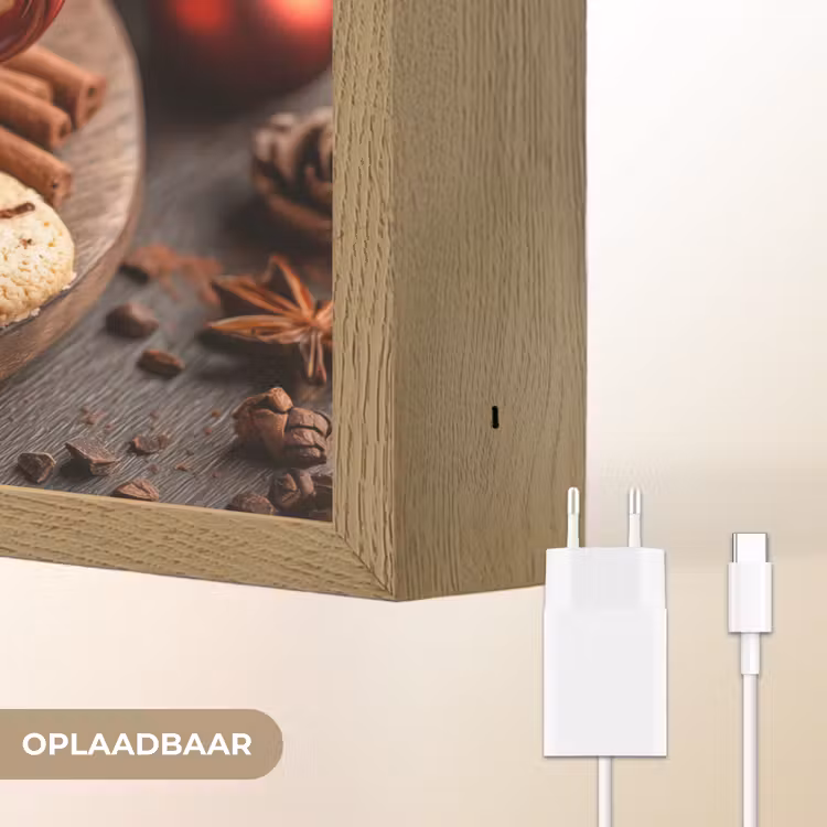 Lightbox - Wandlamp - Chocolademelk - Mok - Winter - Kerst - Gezelligheid — 7
