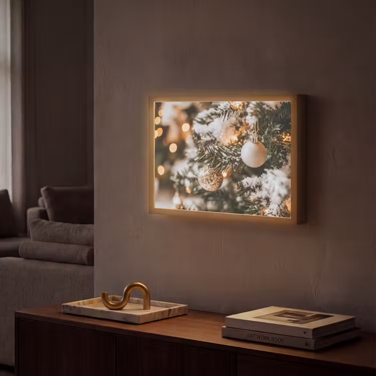 Lightbox - Wandlamp - Kerst - Kerstboom - Winter - Binnen - Sneeuw — 2