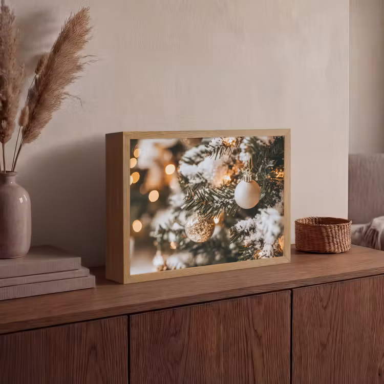 Lightbox - Wandlamp - Kerst - Kerstboom - Winter - Binnen - Sneeuw — 4