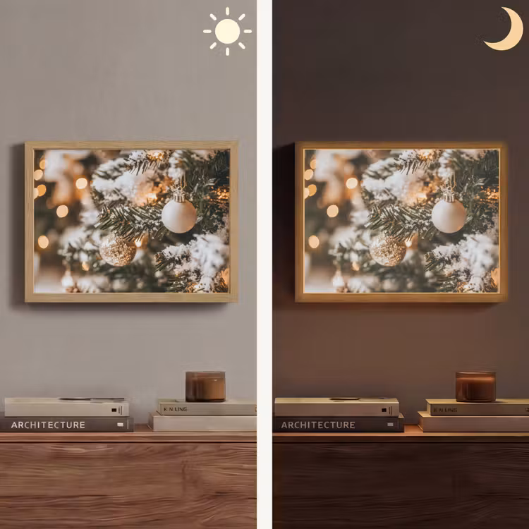 Lightbox - Wandlamp - Kerst - Kerstboom - Winter - Binnen - Sneeuw — 6