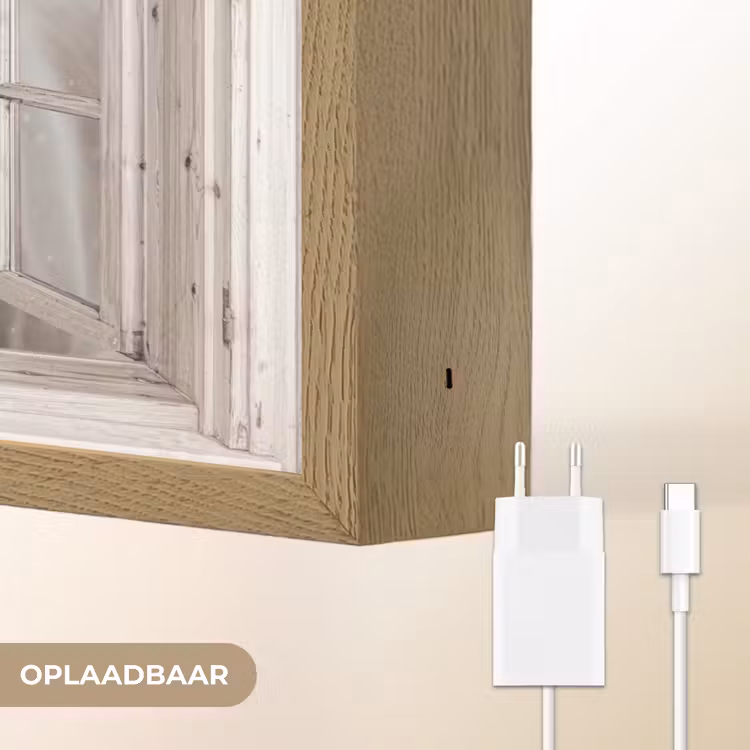 Lightbox - Wandlamp - Paard - Wit - Winter - Sneeuw - Doorkijk - Dieren — 7