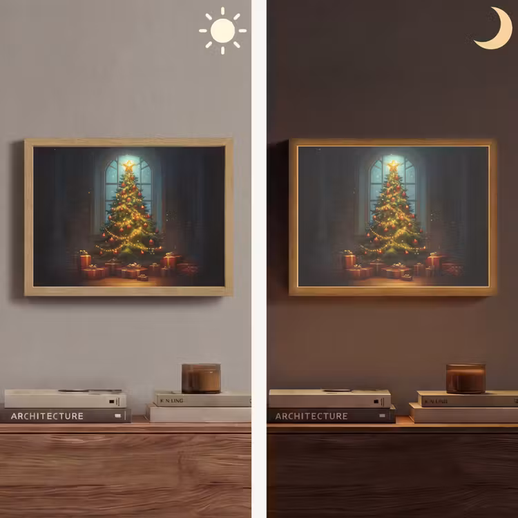 Lightbox - Wandlamp - Kerstboom - Cadeau - Kerst - Winter — 6