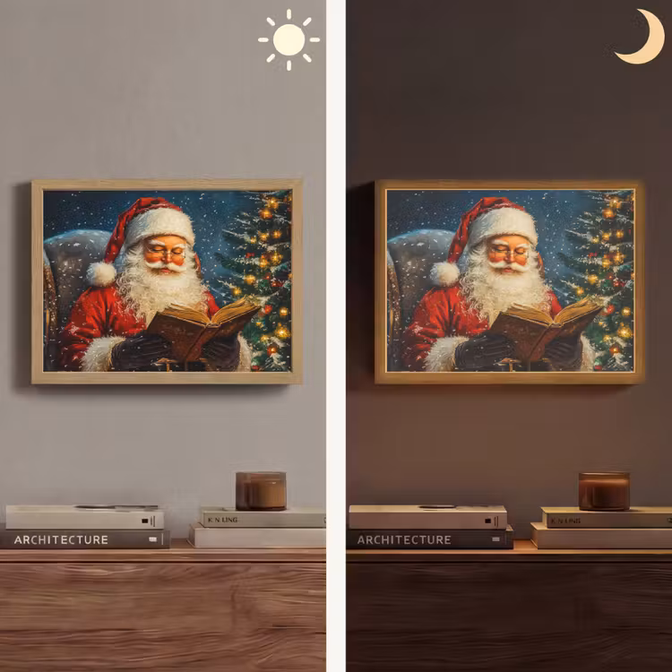 Lightbox - Wandlamp - Kerstman - Kerst - Winter - Kerstboom — 6