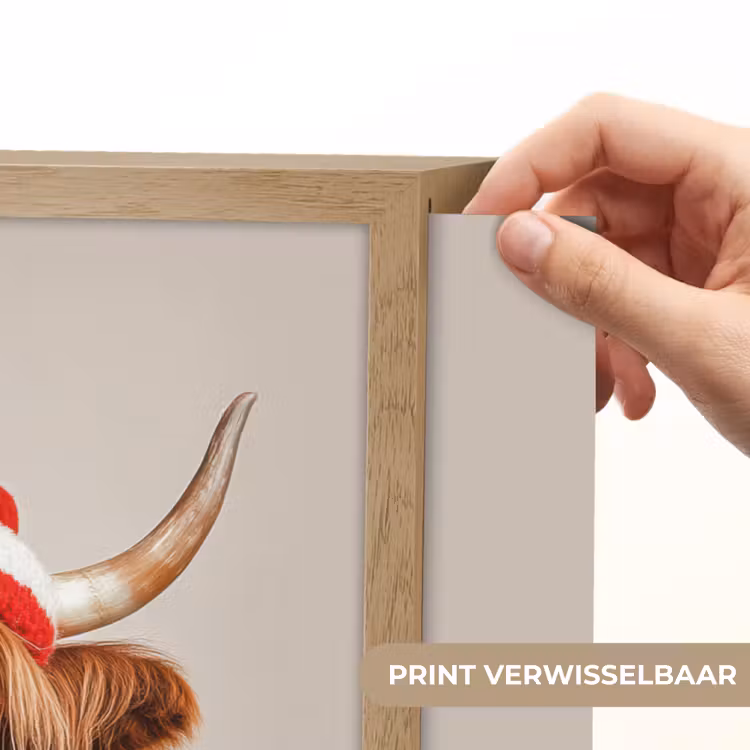 Lightbox - Wandlamp - Schotse Hooglander - Kerst - Muts - Trui - Winter — 5