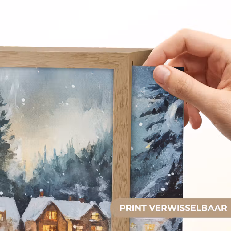 Lightbox - Wandlamp - Kerstdorp - Huizen - Sneeuw - Kerst — 5
