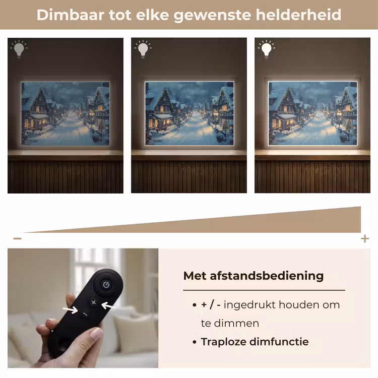 Lightbox - Wandlamp - Kerstdorp - Kerst - Sneeuw - Winter — 9