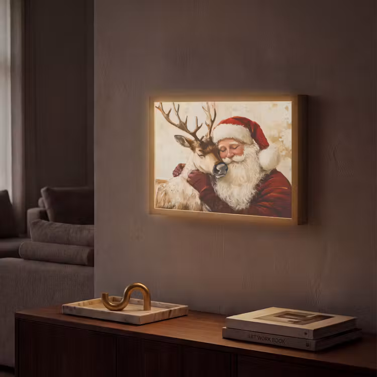 Lightbox - Wandlamp - Kerstman - Rendier - Kerst - Christmas — 2
