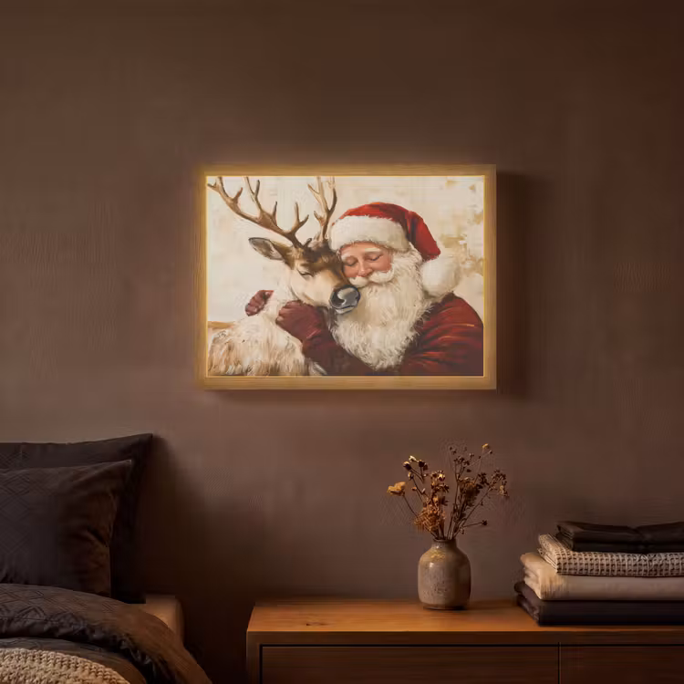 Lightbox - Wandlamp - Kerstman - Rendier - Kerst - Christmas — 3