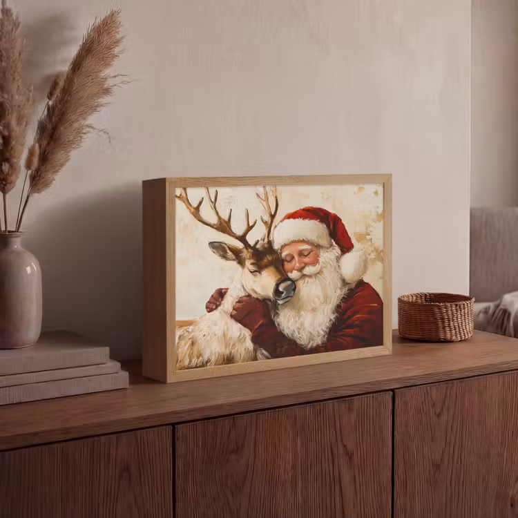 Lightbox - Wandlamp - Kerstman - Rendier - Kerst - Christmas — 4