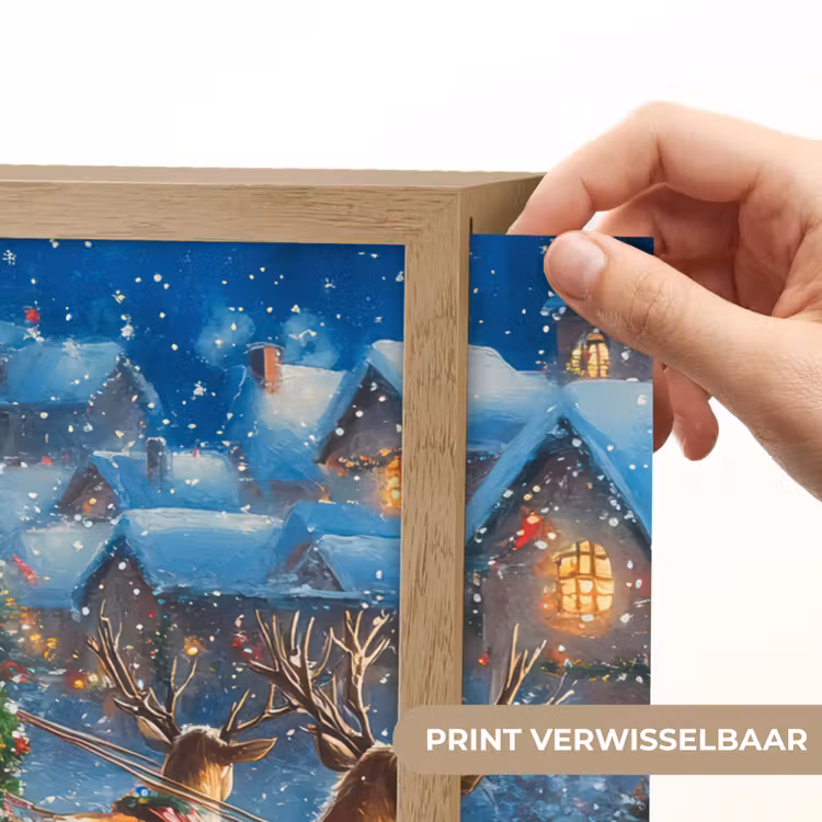 Lightbox - Wandlamp - Kerstman - Rendier - Kerst - Sneeuw — 5