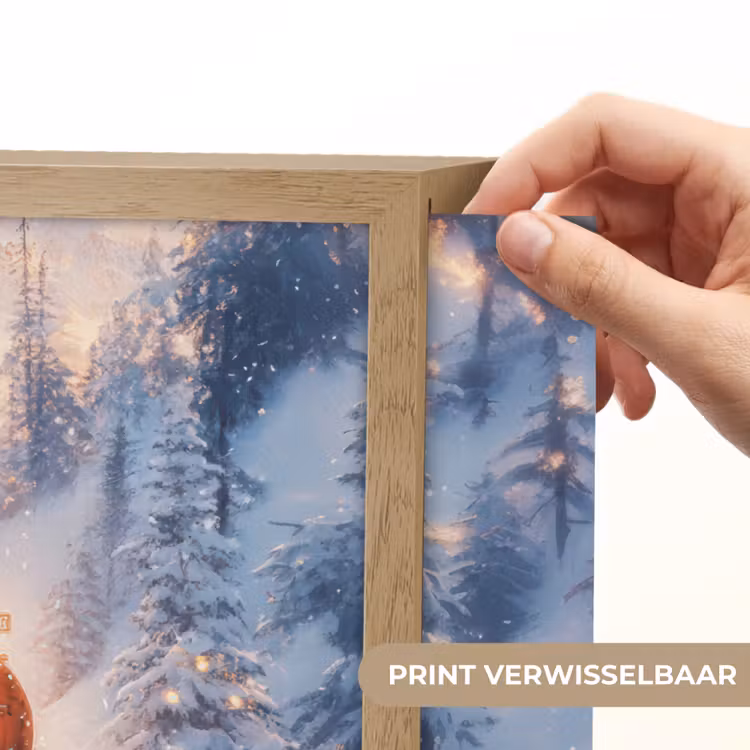 Lightbox - Wandlamp - Kersttrein - Sneeuw - Winter - Kerst — 5