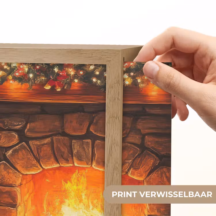 Lightbox - Wandlamp - Winter - Kerst - Huis - Openhaard — 5