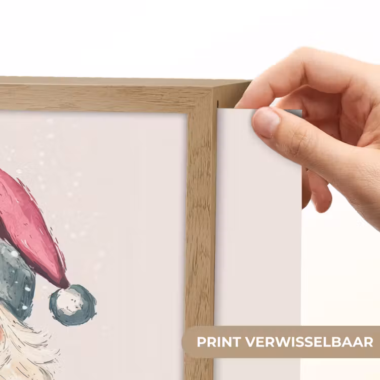 Lightbox - Wandlamp - Kerstman - Kerst - Quote - Beige — 5
