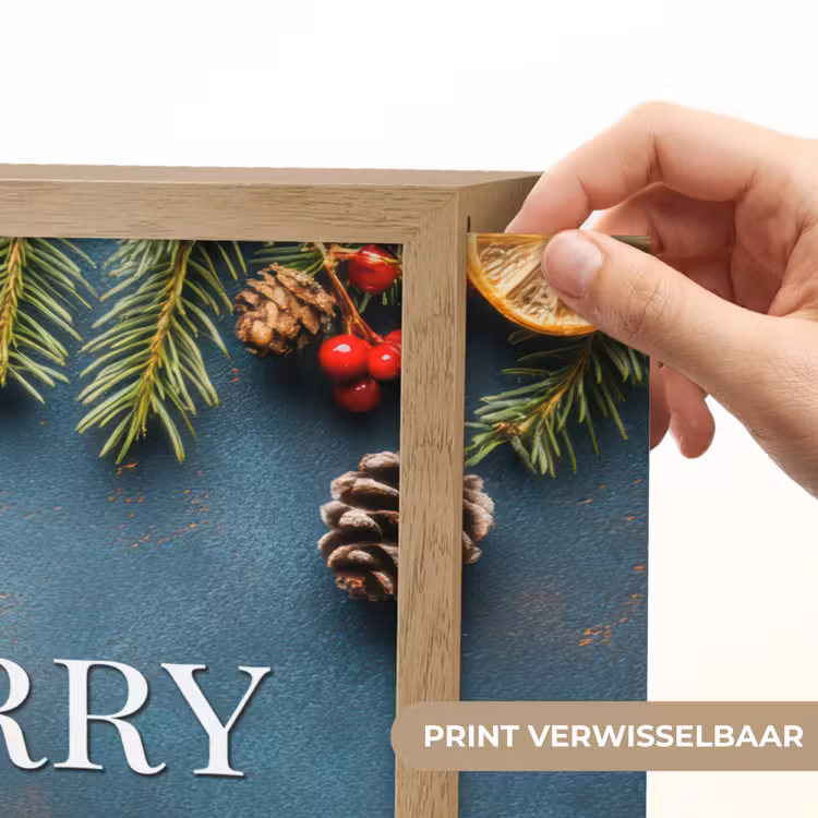 Lightbox - Wandlamp - Merry Christmas - Blauw - Kerst - Winter — 5