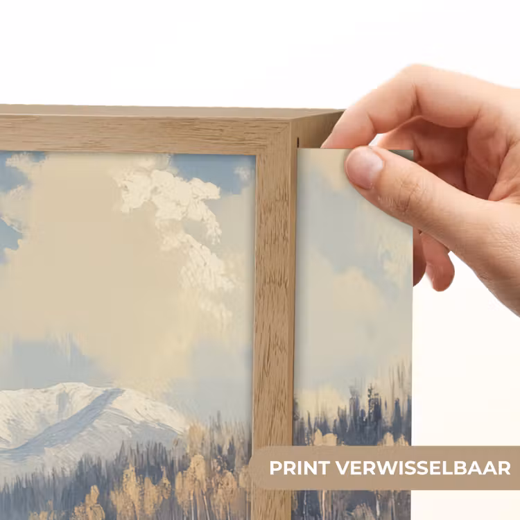 Lightbox - Wandlamp - Winter - Sneeuw - Huis - Natuur — 5