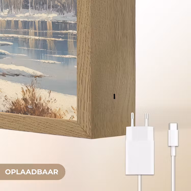 Lightbox - Wandlamp - Winter - Sneeuw - Huis - Natuur — 7