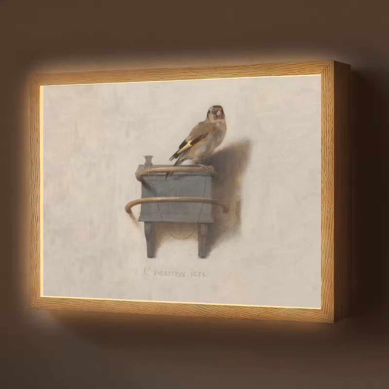 Lightbox - Wandlamp - Het Puttertje - Schilderij - Fabricius - Oude Meester — 1